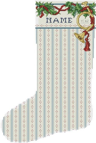 (image for) Horn & Holly Cuff Heirloom Stocking